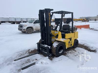 1992 Hyster H50XL 4400 lb LPG Pneumatic Tire Forklift