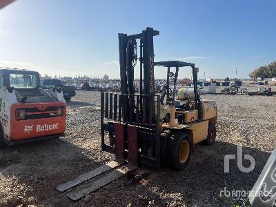 1990 Hyster H110XL 11000 lb Dual Fuel Pneumatic Tire Forklift (Inoperable)
