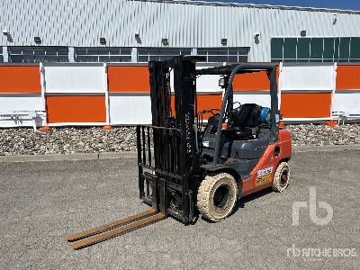 2018 Toyota 8FGU25 4500 lb Dual Fuel Cushion Tire Forklift