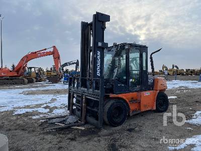 2008 Doosan D70S-5 Diesel Pneumatic Tire Forklift (Inoperable)