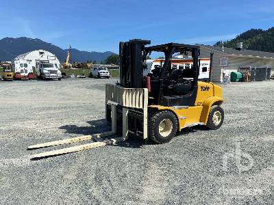 2011 Yale GLP155VX 14150 lb LPG Pneumatic Tire Forklift