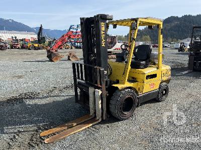 2001 Hyster H60XM 6350 lb LPG Pneumatic Tire Forklift