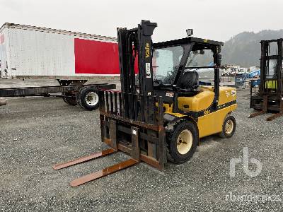 2011 Yale GDP110VXN 10000 lb Diesel Pneumatic Tire Forklift