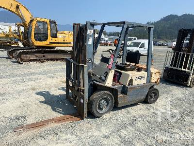 Nissan PJ02A20 4188 lb Diesel Pneumatic Tire Forklift (Inoperable)