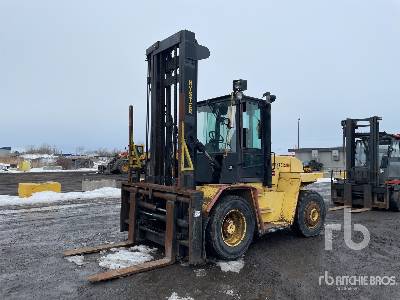2000 Hyster H210XL 20300 lb Diesel Pneumatic Tire Forklift