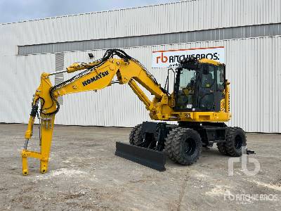 2020 Komatsu PW118MR-11 Pelle Sur pneus 4x4x4 Wheel Excavator