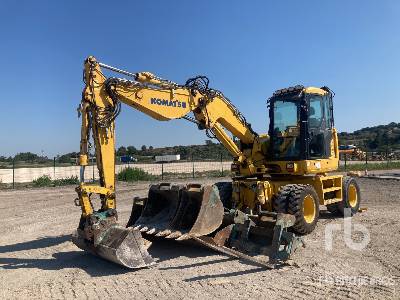 2015 Komatsu PW118MR-8 Pelle Sur Pneus 4x4x4 Wheel Excavator