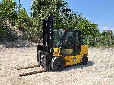 2010 Hyundai 45L-7 1066 kg LPG Chariot Elevateur Pneumatic Tire Forklift