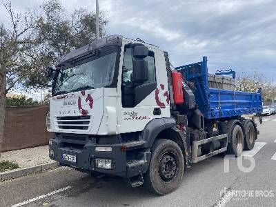 2007 Terex 240.2EA7 Articulated Boom on 2007 Iveco Trakker 360 6x4 Dump Truck w/Crane