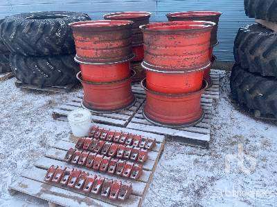 Set of Dual Tractor Rims with Hardware