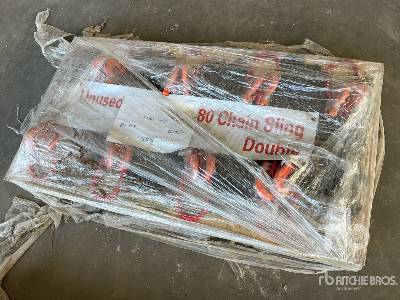 Unused 2025 LANDHONOR LHR-G80 Quantity of (40) 4 in Double Le ... Sling Unused 2025 LANDHONOR LHR-G80 Quantity of (40) 4 in Double Le ... Sling