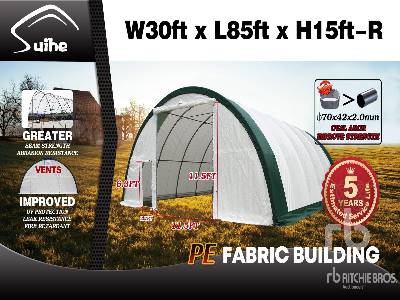 Unused 2025 SUIHE S308515R-300GPE 30 ft x 85 ft x 15 ft (Unused) Storage Building Unused 2025 SUIHE S308515R-300GPE 30 ft x 85 ft x 15 ft (Unused) Storage Building