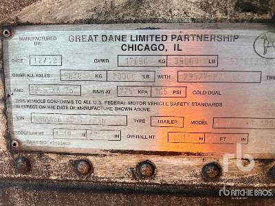 2013 Great Dane 28 ft x 102 in S/A