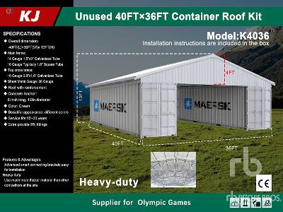 Unused 2025 KJ  K4036  36 ft x 40 ft (Unused)  Storage Canopy