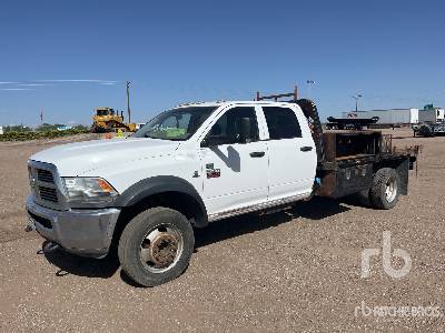 2012 DODGE  RAM 5500  4x4 Crew Cab  Flatbed Truck