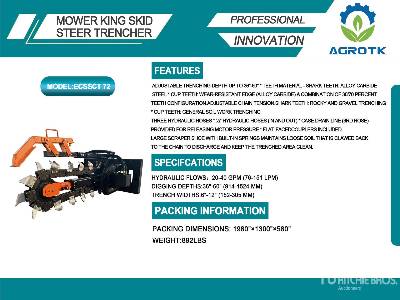 Unused 2025 MOWER KING  ECSSCT72  60 in (Unused)  Skid Steer Trencher