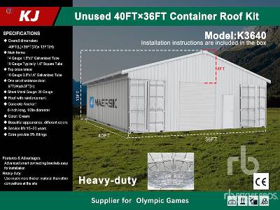 Unused 2025 KJ  K3640  36 ft x 40 ft Enclosed (Unused)  Mobile Structure - Other