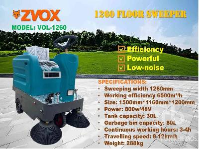 Unused 2025 ZVOX  VOL-1260  Ride-On Electric (Unused)  Sweeper