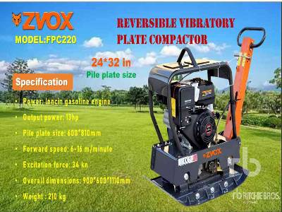 Unused 2025 ZVOX  FPC220  Reversible (Unused)  Plate Compactor