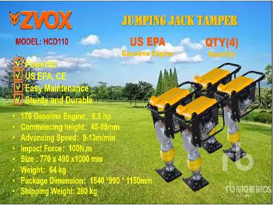 Unused 2025 ZVOX  HCD110  Quantity of (4 ) (Unused)  Jumping Jack
