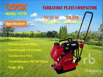 Unused 2025 ZVOX  FCP90  (Unused)  Plate Compactor