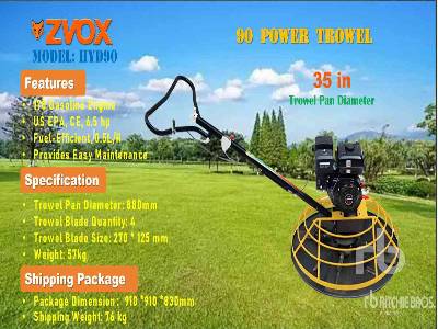 Unused 2025 ZVOX  HYD90  (Unused)  Power Trowel