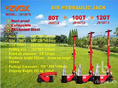 Unused 2025 ZVOX  JB120TS  Quantity of (3) Air Hydraulic F ...  Jack