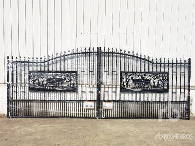 Unused 2025 SUNTOP S0720-1 20 ft Wrought Iron Bi-Parting ( ... Driveway Gate Unused 2025 SUNTOP S0720-1 20 ft Wrought Iron Bi-Parting ( ... Driveway Gate