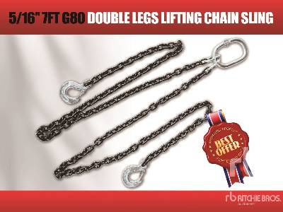 Unused 2025 SUHIVELEE  DLS  G80 Double Leg Chain (Unused)  Sling