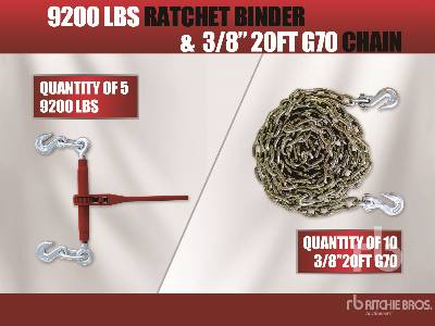 Unused 2025 SUHIVELEE BC-9200 Quantity of (5) 9200 lb Ratchet ... Misc Shop, Warehouse, Consumer Unused 2025 SUHIVELEE BC-9200 Quantity of (5) 9200 lb Ratchet ... Misc Shop, Warehouse, Consumer