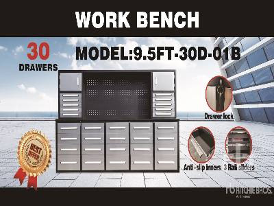 Unused 2025 SUHIVELEE NWB-H30DS-9.5 9 ft 5 in 30-Drawer (Unused) Bench Unused 2025 SUHIVELEE NWB-H30DS-9.5 9 ft 5 in 30-Drawer (Unused) Bench