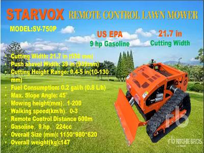 Unused 2025 STARVOX SV-750P Remote Control (Unused) Lawn Mower Unused 2025 STARVOX SV-750P Remote Control (Unused) Lawn Mower