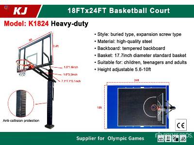 Unused 2025 KJ K1824 18 ft x 24 ft Basketball Court ... Misc Shop, Warehouse, Consumer Unused 2025 KJ K1824 18 ft x 24 ft Basketball Court ... Misc Shop, Warehouse, Consumer