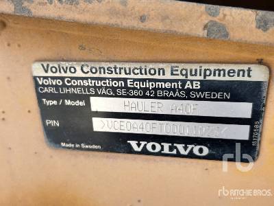 Photo of a 2011 Volvo A40F
