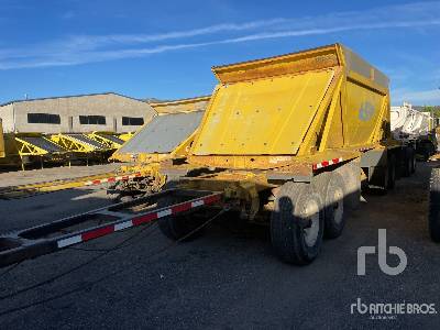 2007 RANCO  15 ft Quad/A Turntable Pup  Bottom Dump Trailer
