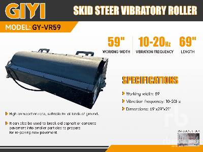 Unused 2025 GIYI  GY-VR59  59 in (Unused)  Skid Steer Attachment - Other