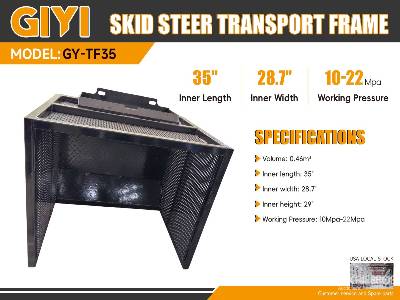 Unused 2025 GIYI  GY-TF35  35 in Mini Skid Steer Transport ...  Skid Steer Attachment - Other
