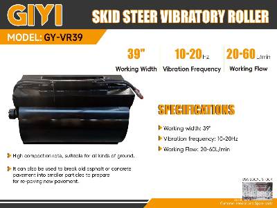 Unused 2025 GIYI  GY-VR39  39 in Mini (Unused)  Skid Steer Attachment - Other