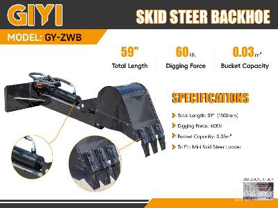 Unused 2025 GIYI  GY-ZWB  59 in Mini (Unused)  Skid Steer Attachment - Other