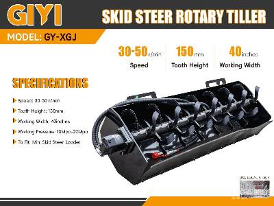 Unused 2025 GIYI  GY-XGJ  40 in Mini (Unused)  Skid Steer Attachment - Other