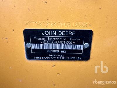Photo of a 2017 John Deere 318G