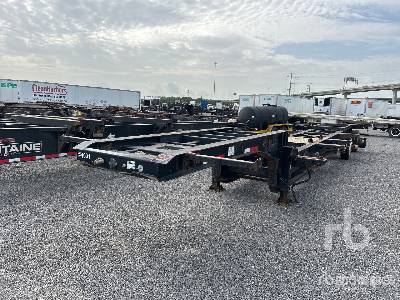 2019 MEGA TRANSPORTACIONES  34 ft Spread Axle T/A Sand Box  Container Chassis