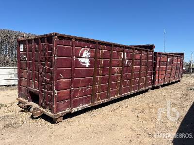 Quantity of (2) 21 ft  Rolloff Bin