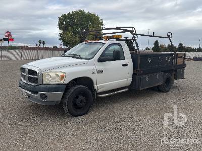 2007 DODGE  RAM 3500  4x4  Flatbed Truck