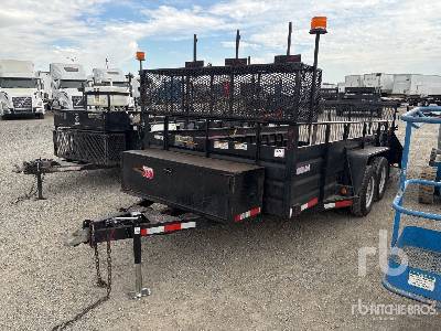 2010 MARKSMAN  14X837K  14 ft T/A  Utility Trailer