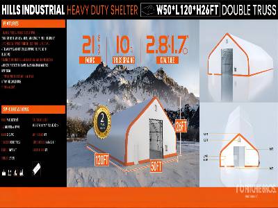 Unused 2025 HILL INDUSTRIAL 1205026 50 ft x 120 ft x 26 ft (Unused) Storage Building Unused 2025 HILL INDUSTRIAL 1205026 50 ft x 120 ft x 26 ft (Unused) Storage Building