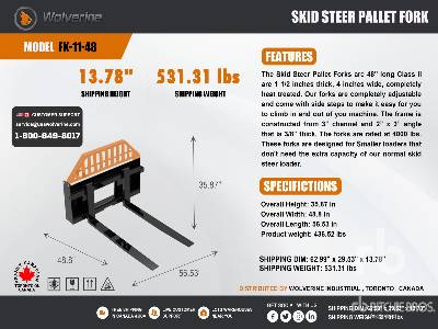 Unused 2025 FK-11-48W 48 in (Unused) Forks Unused 2025 FK-11-48W 48 in (Unused) Forks