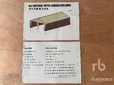 Unused 2025 AGRIQUIP DG2642 26 ft x 42 ft Double Garage Met ... Shed Unused 2025 AGRIQUIP DG2642 26 ft x 42 ft Double Garage Met ... Shed