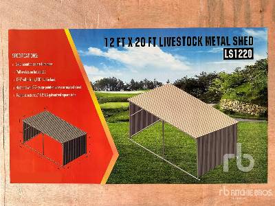 Unused 2025 AGRIQUIP LS1220 12 ft x 20 ft Metal (Unused) Livestock Shelter Unused 2025 AGRIQUIP LS1220 12 ft x 20 ft Metal (Unused) Livestock Shelter