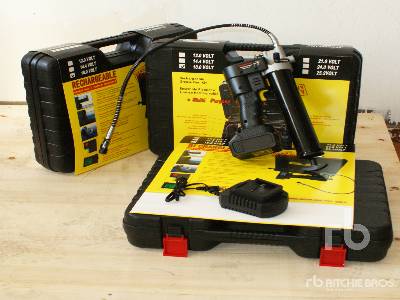 Unused 2024 POWERTEK  PT1800  Quantity of (3) Cordless Grease ...  Hand Tools
